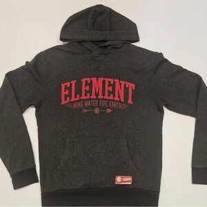 Y2K Vintage Element Skateboards Pullover Medium Hooded Sweatshirt No Drawstring